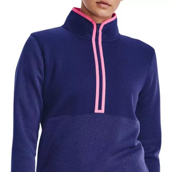 Under Armour Golf Women's Storm Sweater Fleece 1/2 Zip Long Sleeve Top - Picture 1 of 8